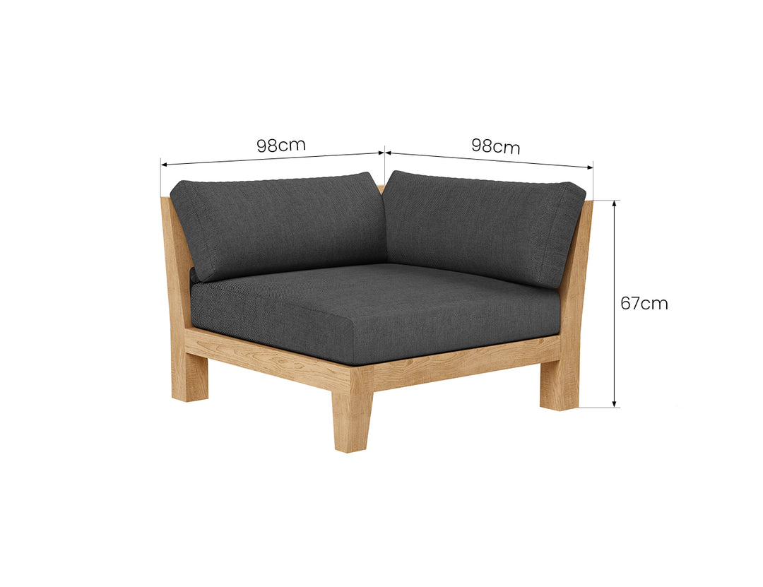 Newport Teak Outdoor Corner Chair