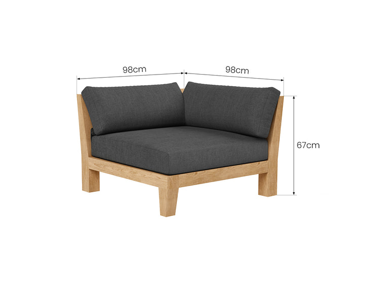 Newport Teak Outdoor Corner Chair