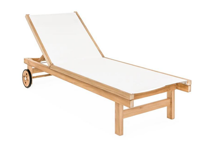 Minnie Sun Lounger, Colour: White