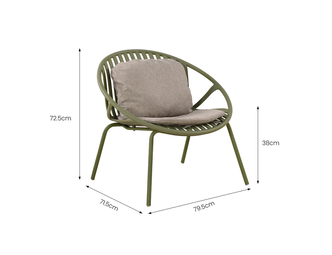 Ample Outdoor Plastic Relaxing Chair