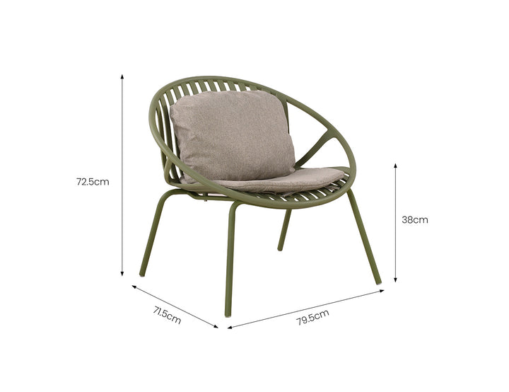 Ample Outdoor Plastic Relaxing Chair