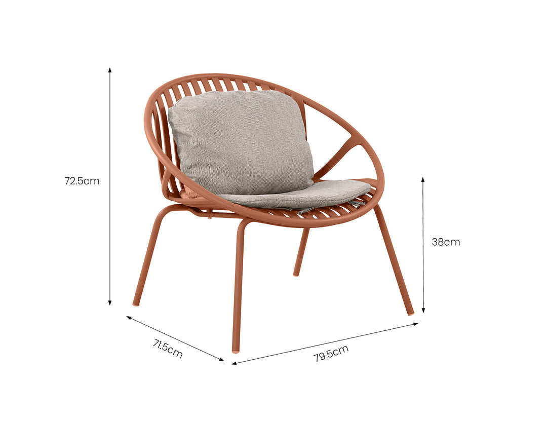 Ample Outdoor Plastic Relaxing Chair