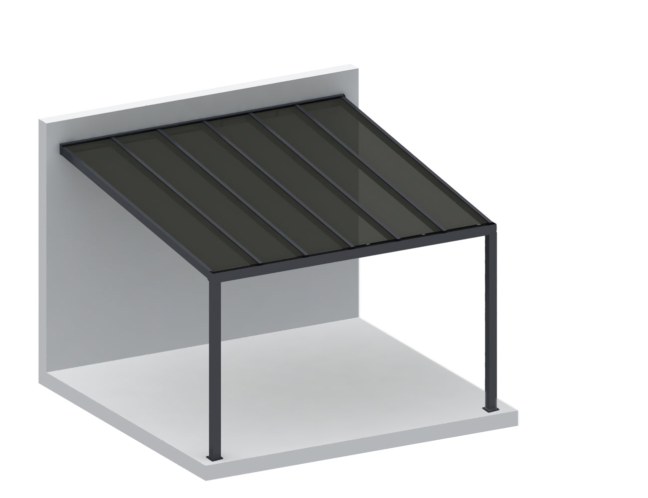 Coastal Patio Cover Collection Size: 3 x 3m Colour: Charcoal