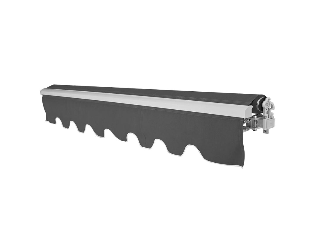 Fuji Manual Retractable Awning(valance removable) Size: 3 x 2.5m Color: Dark Grey