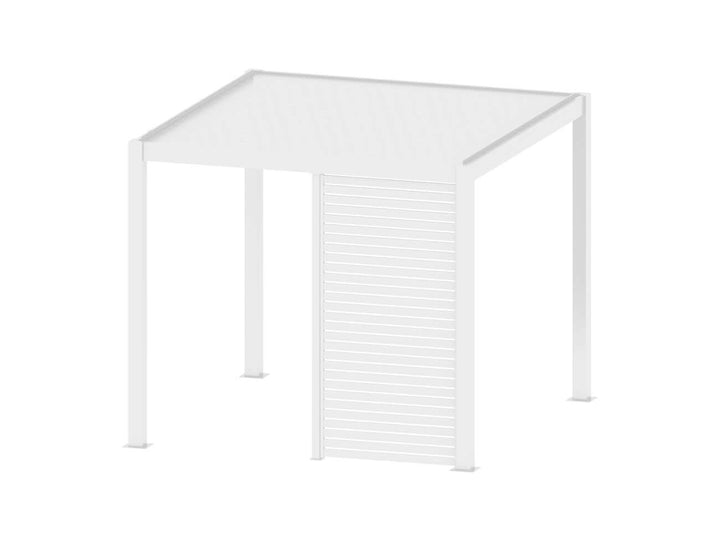 Waihi&Hahei Pergola Slatted Privacy Wall Size: 1.366m Colour: White