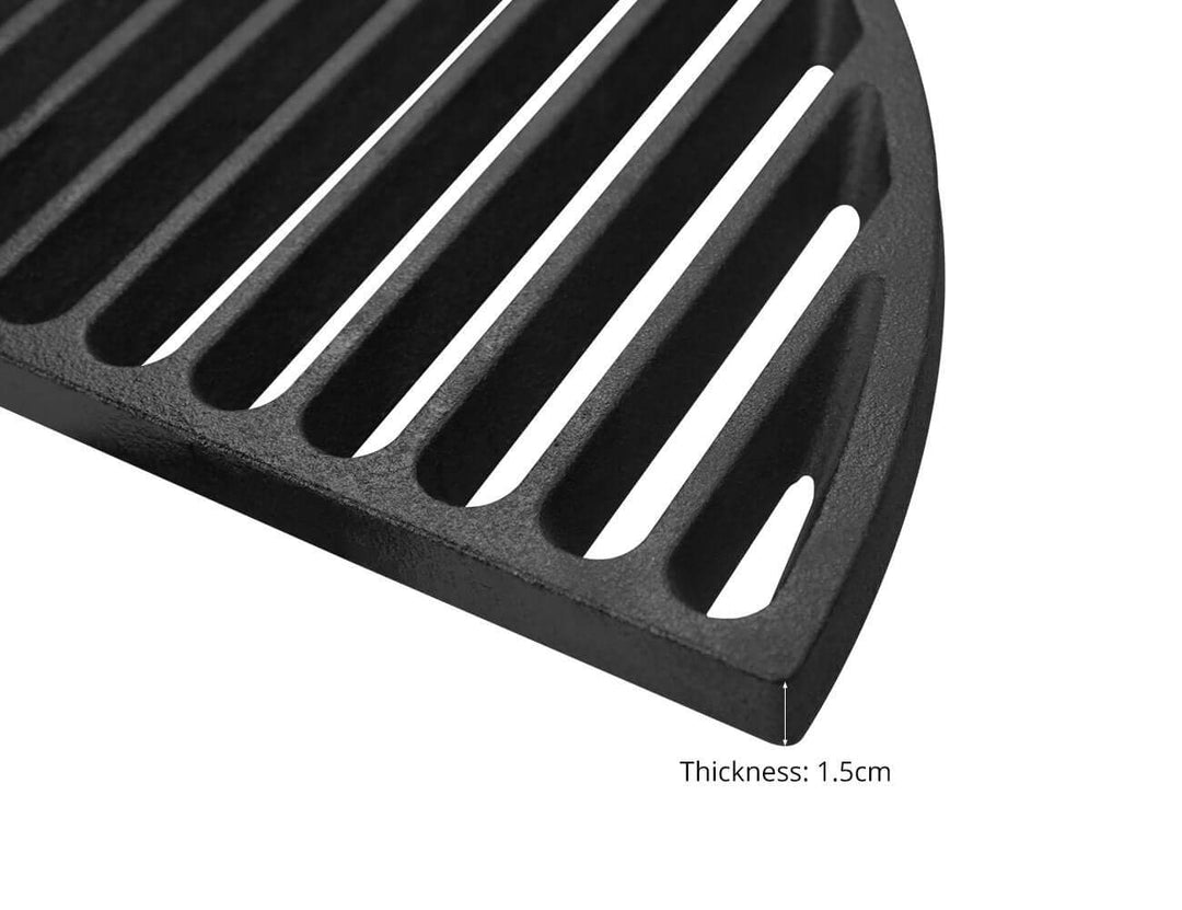 Half Moon Cast Iron Cooking Grid For 21-Inch Kamado
