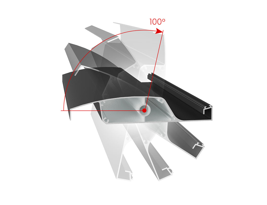 Baltic Manual  Freestanding  Louvre Roof Aluminium Pergola