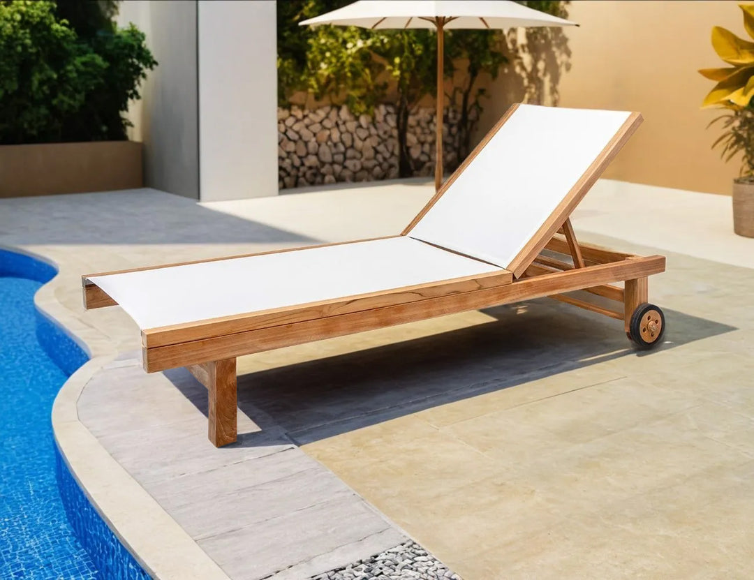 Minnie Sun Lounger, Colour: White