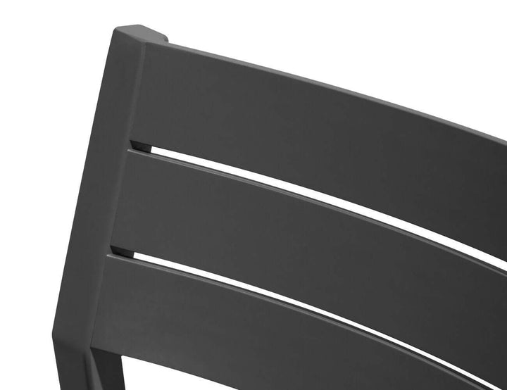 Passerine 2.0 Aluminium and Rope Outdoor Dining Chair Color: Dark Grey