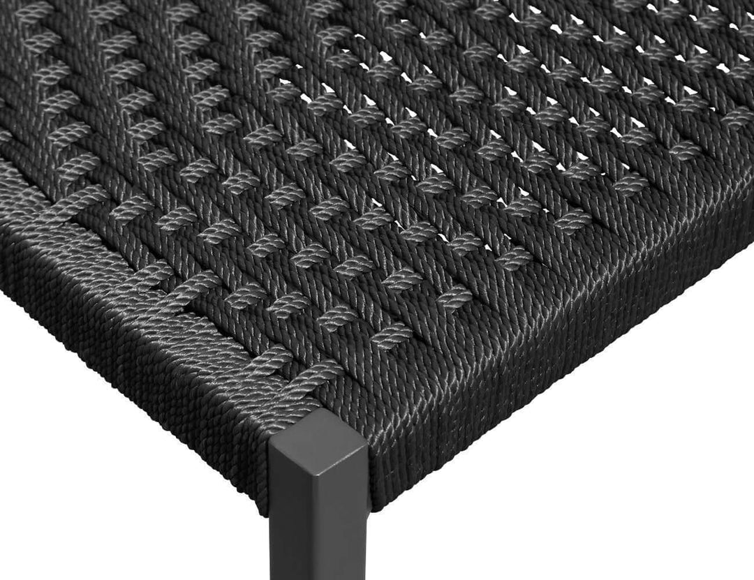 Passerine 2.0 Aluminium and Rope Outdoor Dining Chair Color: Dark Grey