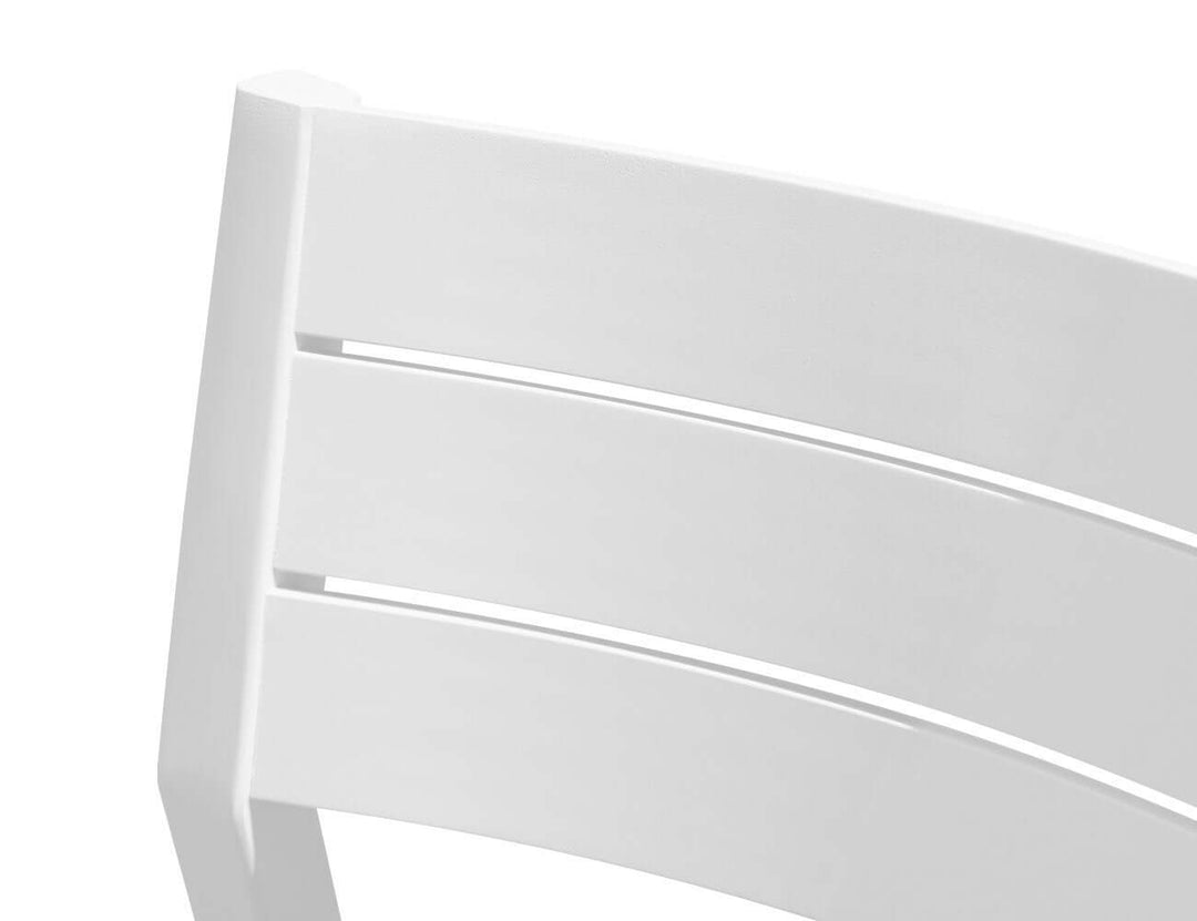 Passerine 2.0 Aluminium and Rope Outdoor Dining Chair Color: White