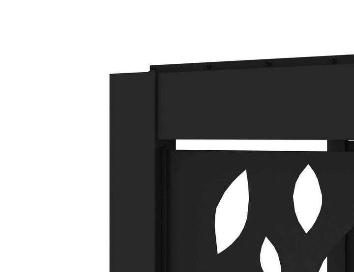 Baltic Freestanding Pergola Patterned Privacy Panel Size: 0.740m Colour: Black