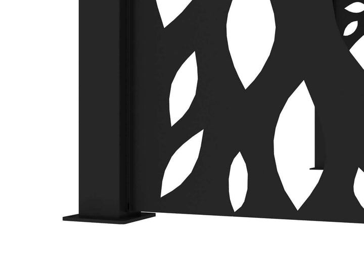 Baltic Freestanding Pergola Patterned Privacy Panel Size: 0.740m Colour: Black
