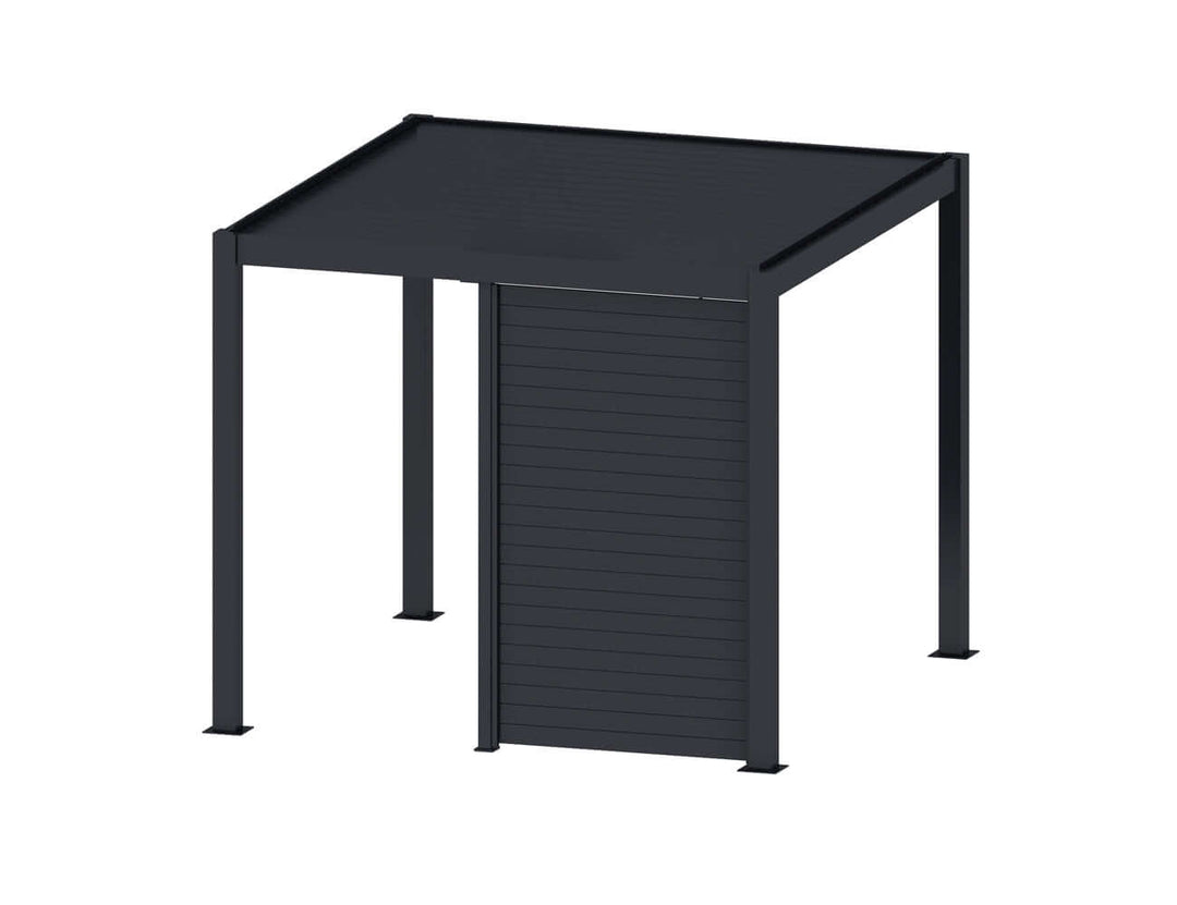 Waihi&Hahei Pergola Tongue and Groove Privacy Screen Size: 1.366m Colour: Charcoal
