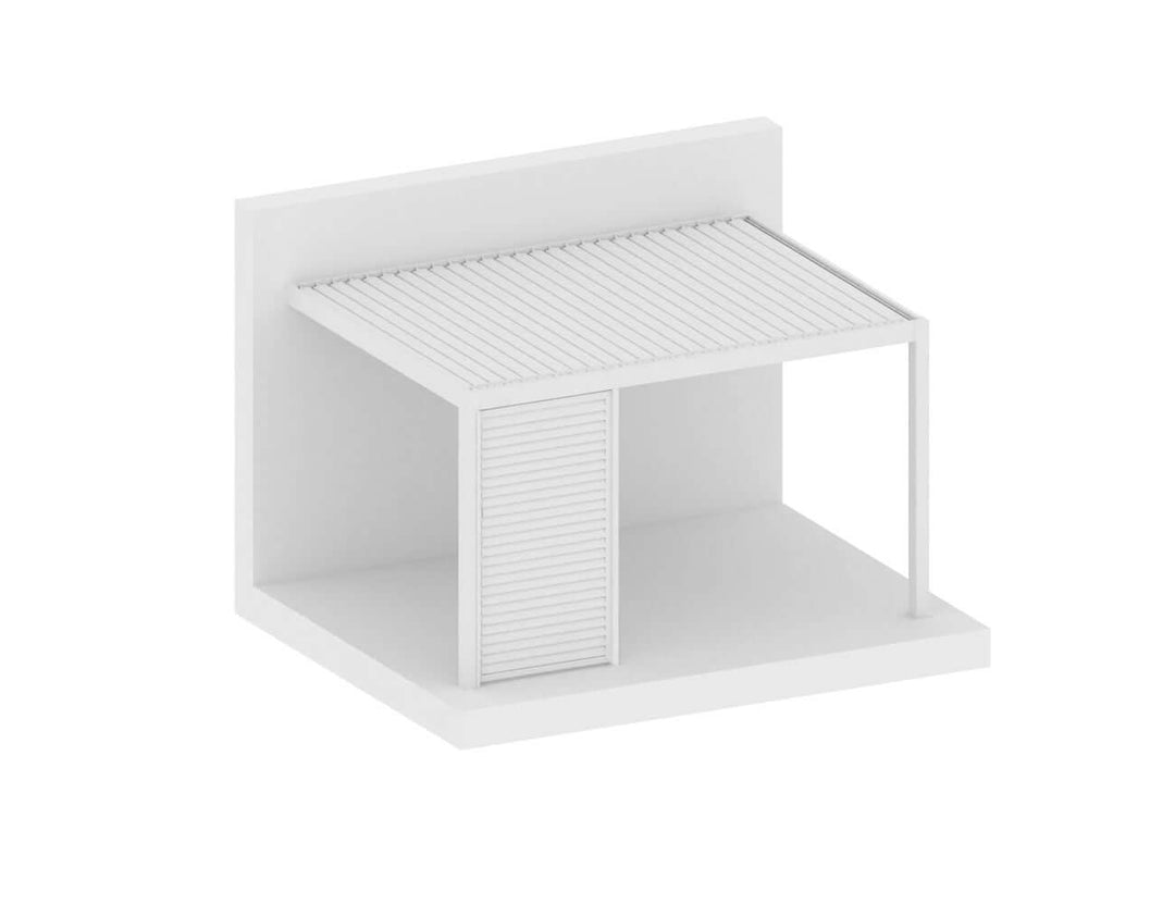 Caribbean Wall Mounted Pergola Shutter Wall Size: 0.73m Colour: White