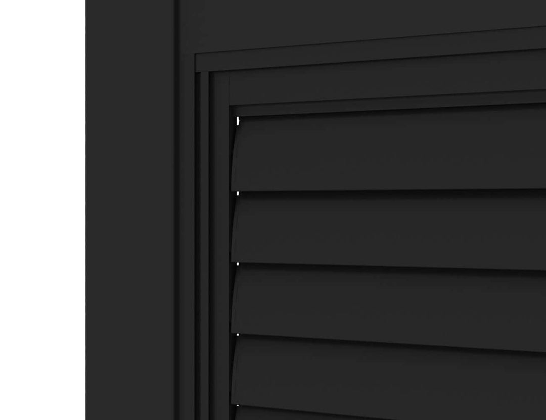 Shutter Sliding Door for Baltic Freestanding Pergola Size: 1.756m Colour: Black
