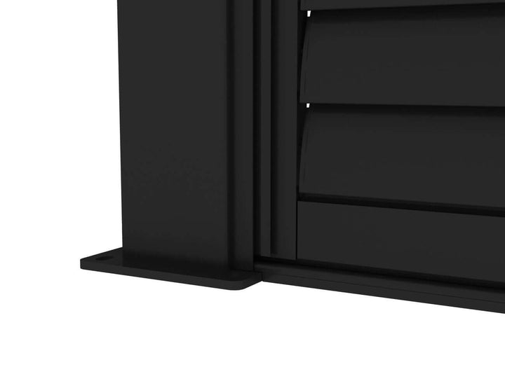 Shutter Sliding Door for Baltic Freestanding Pergola Size: 1.756m Colour: Black