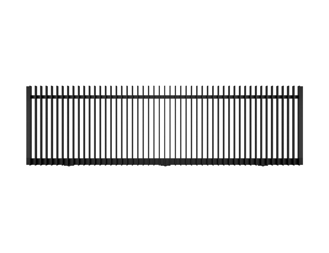 Roosevelt Motorised Sliding Gate Colour: Black Size: 5 x 1.2m