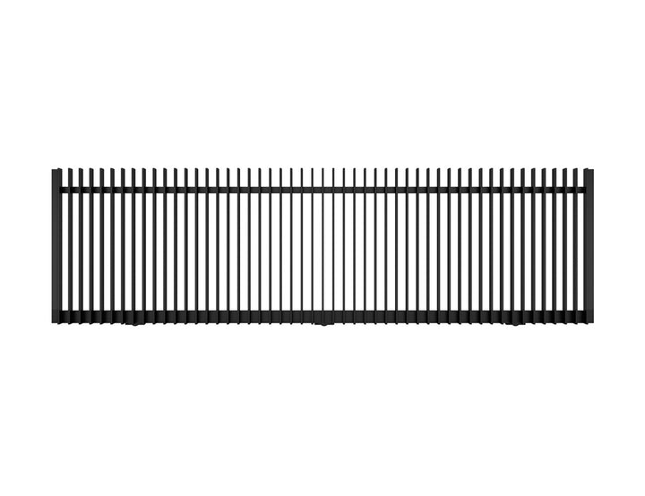 Roosevelt Motorised Sliding Gate Colour: Black Size: 5 x 1.2m