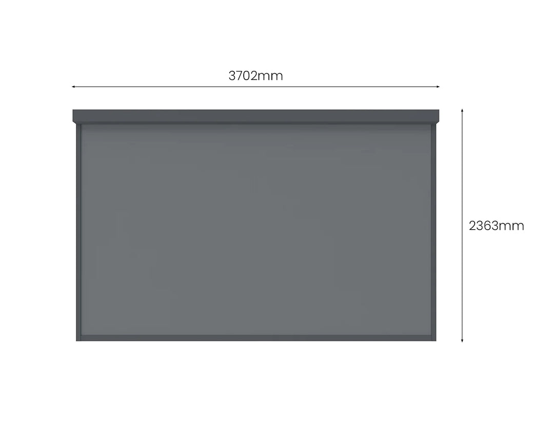 Waihi&Hahei Pergola Retractable Shade Blind Size: 3m Color: Charcoal