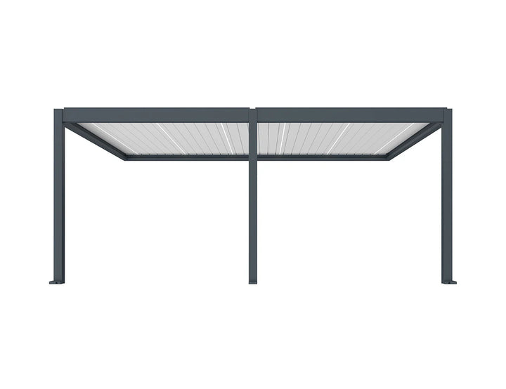 Caribbean Motorised Wall Mounted Louvre Roof Aluminium Pergola