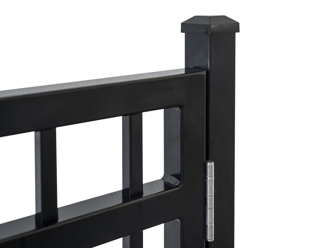 Aluminium Pool Gate Size: 0.97 x 1.2m Color: Black