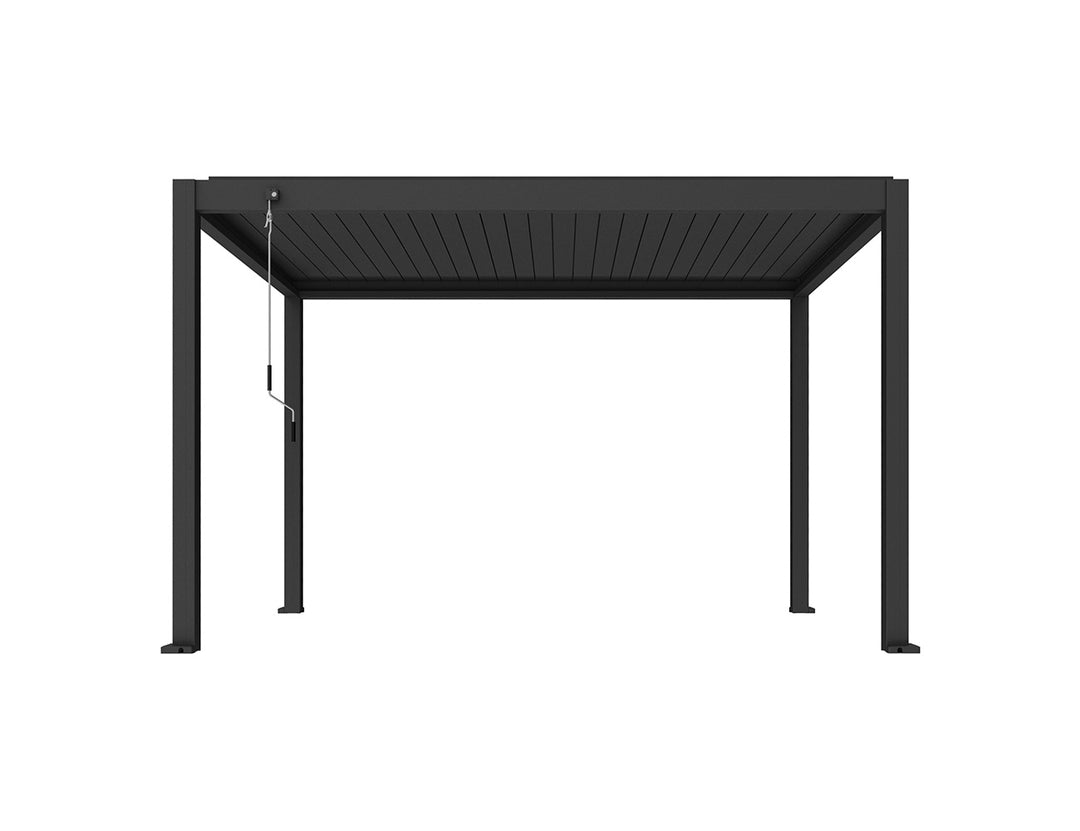 Atlantic Manual Freestanding Louvre Roof Size: 4 x 3m Color: Black