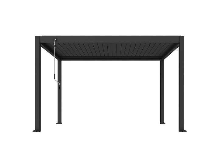 Atlantic Manual Freestanding Louvre Roof Size: 4 x 3m Color: Black