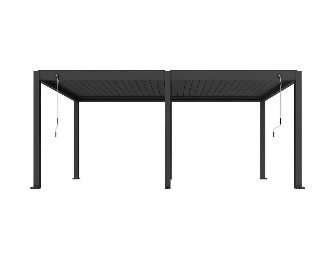 Atlantic Manual Freestanding Louvre Roof Size: 5.9 x 3m Color: Black