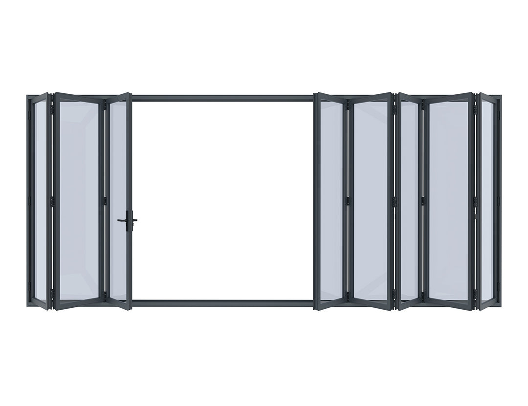 Tasman Freestanding Pergola Bifold Glass Door Size: 3m Color: Black