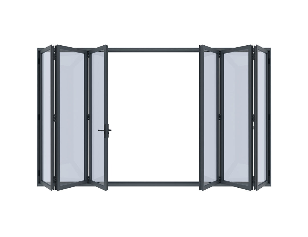 Tasman Freestanding Pergola Bifold Glass Door Size: 3m Color: Black