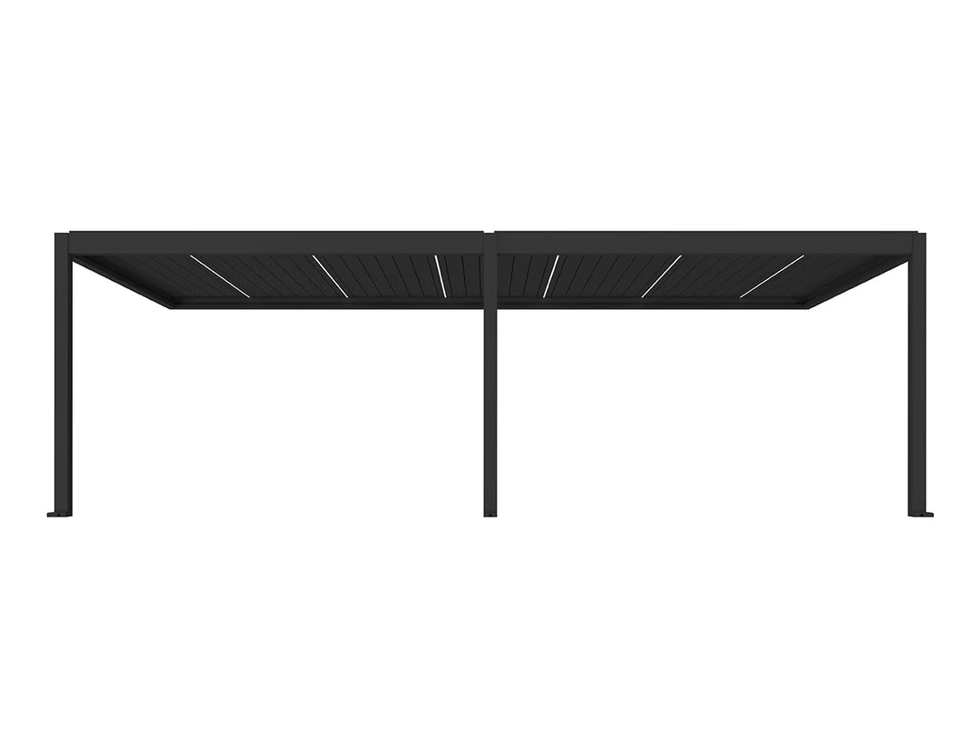 Caribbean Motorised Wall Mounted Louvre Roof Aluminium Pergola