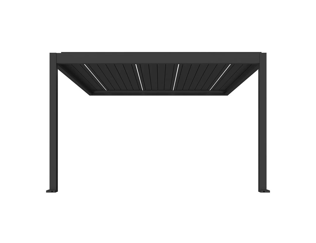 Caribbean Motorised Wall Mounted Louvre Roof Aluminium Pergola