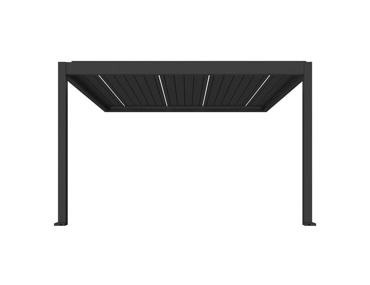 Caribbean Motorised Wall Mounted Louvre Roof Aluminium Pergola
