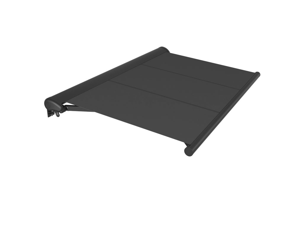 Etna Half Cassette Motorised Retractable Awning(valance removable) Size: 3 x 2.5m Color: Dark Grey+Dark Grey