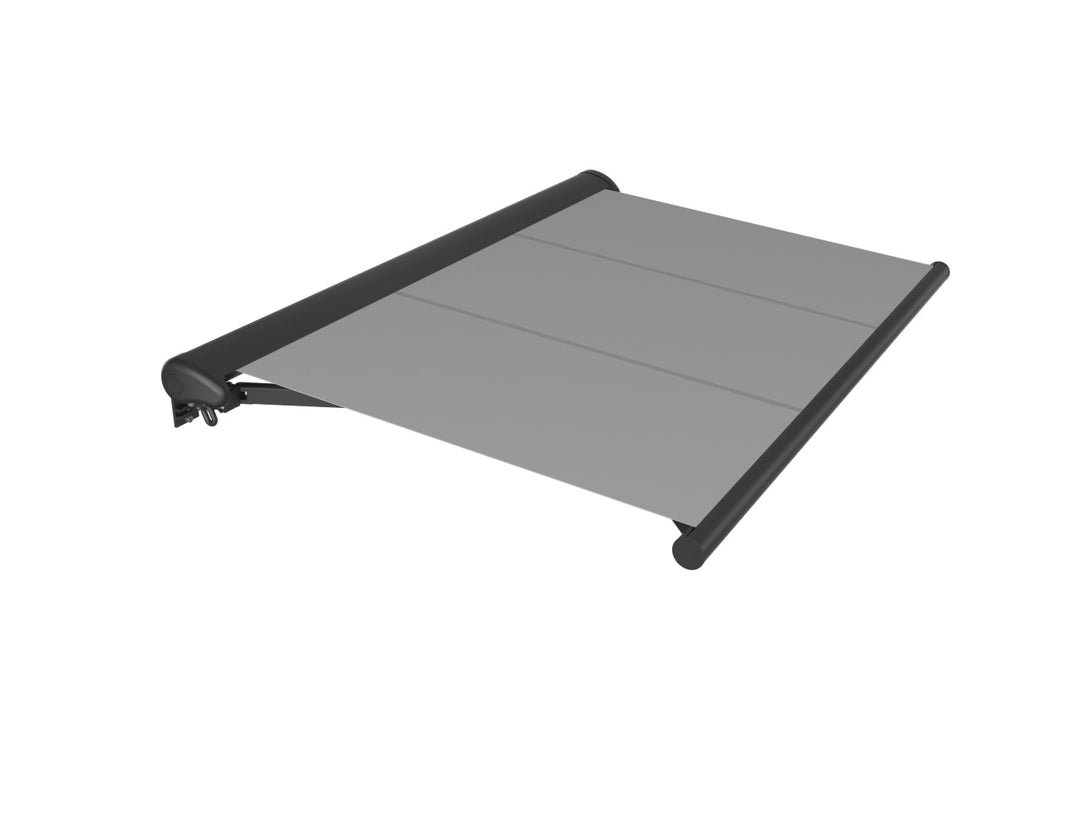 Etna Half Cassette Motorised Retractable Awning(valance removable) Size: 3 x 2.5m Color: Dark Grey+Light Grey