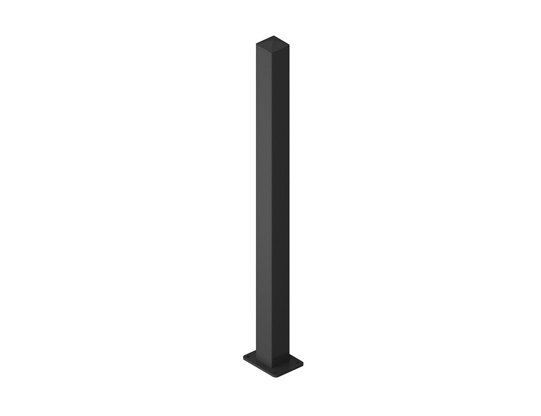 Aluminium Privacy Fence Post Size: 1.9m Color: Black