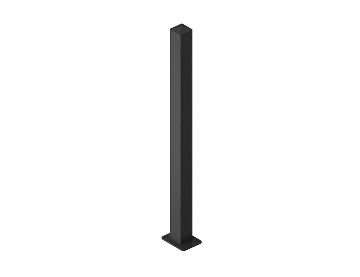 Aluminium Privacy Fence Post Size: 1.9m Color: Black