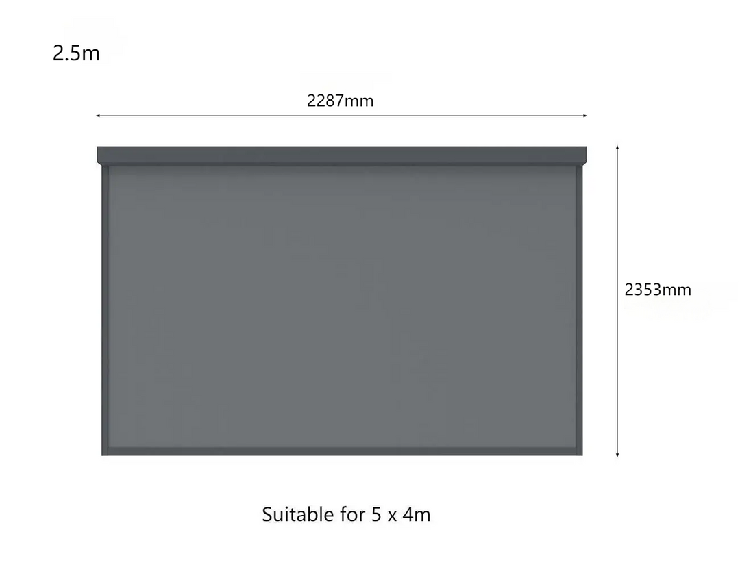Motorised Blind For Caribbean Freestanding Pergola