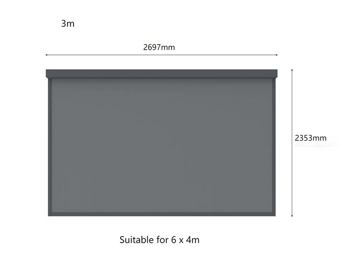 Motorised Blind For Caribbean Freestanding Pergola