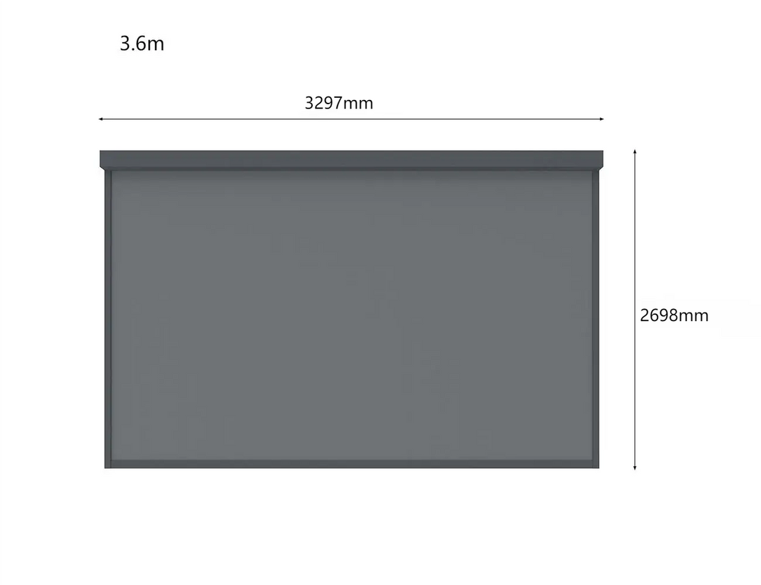 Motorised Blind For Caribbean Wall Mounted Pergola