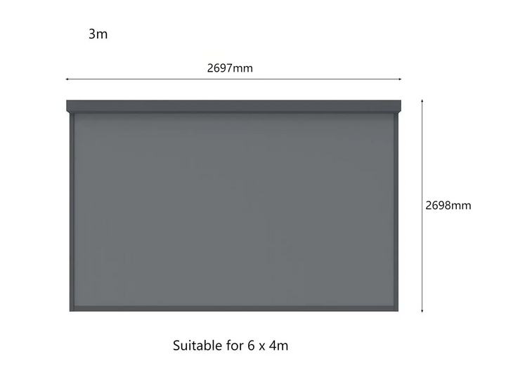Motorised Blind For Caribbean Wall Mounted Pergola