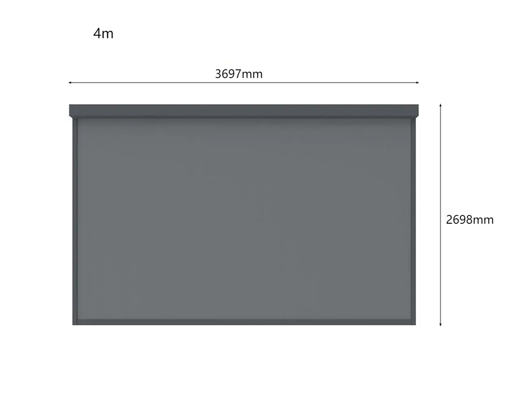 Motorised Blind For Caribbean Wall Mounted Pergola