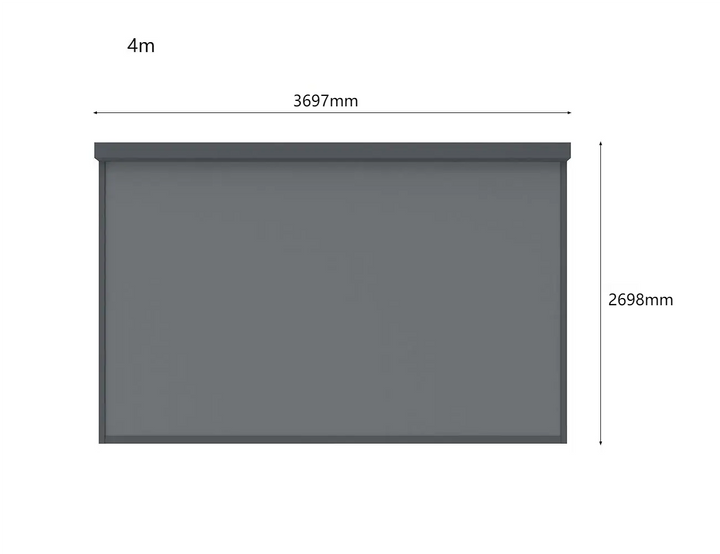 Motorised Blind For Caribbean Wall Mounted Pergola
