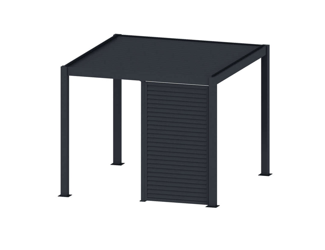 Waihi&Hahei Pergola Shutter Wall Size: 0.894m Colour: Charcoal