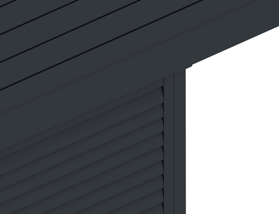 Waihi&Hahei Pergola Shutter Wall Size: 0.894m Colour: Charcoal