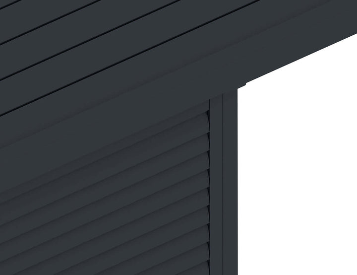 Waihi&Hahei Pergola Shutter Wall Size: 0.894m Colour: Charcoal