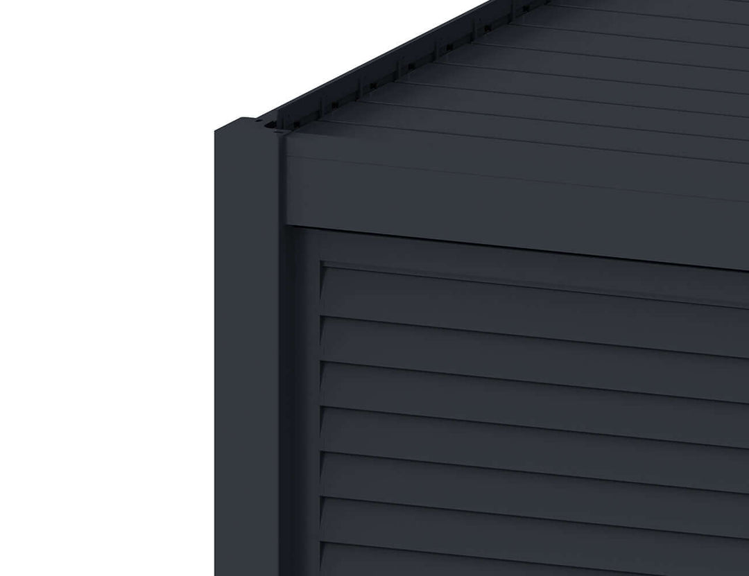 Waihi&Hahei Pergola Shutter Wall Size: 0.894m Colour: Charcoal