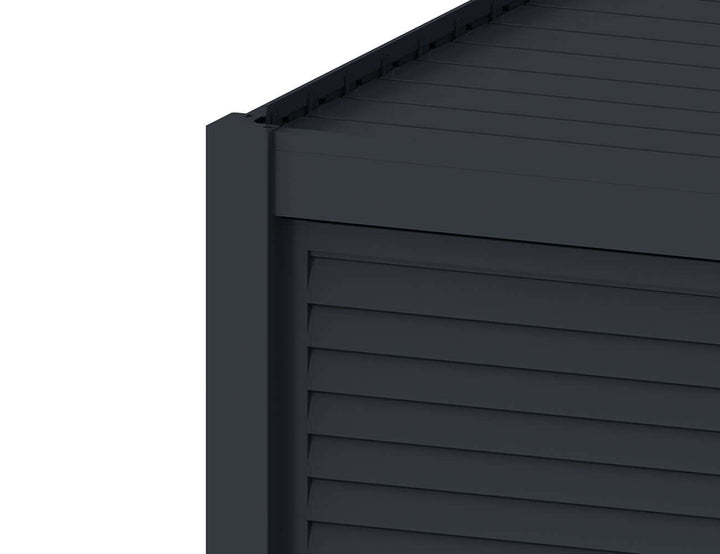 Waihi&Hahei Pergola Shutter Wall Size: 0.894m Colour: Charcoal
