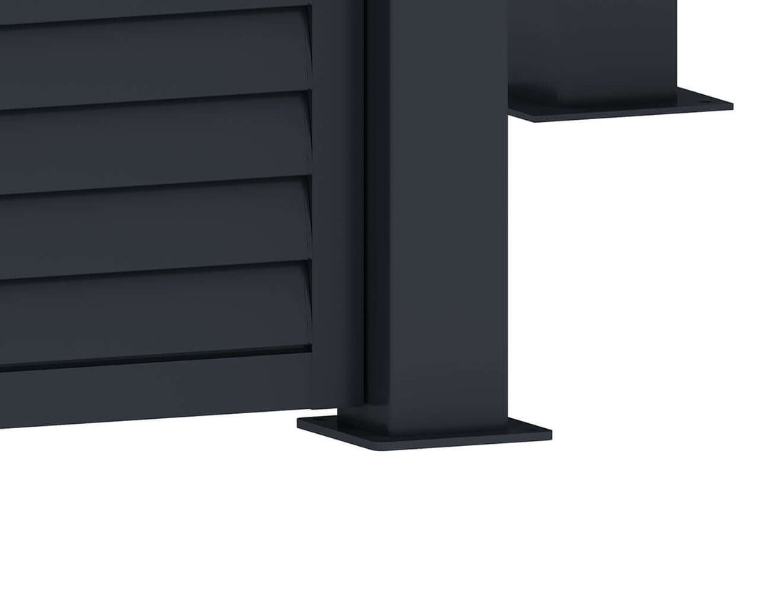 Waihi&Hahei Pergola Shutter Wall Size: 0.894m Colour: Charcoal